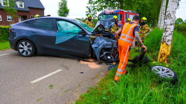 Automobilist raakt van weg en ramt boom in Sint-Oedenrode
