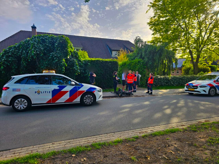 Fatbiker komt hard ten val, traumateam ook opgeroepen