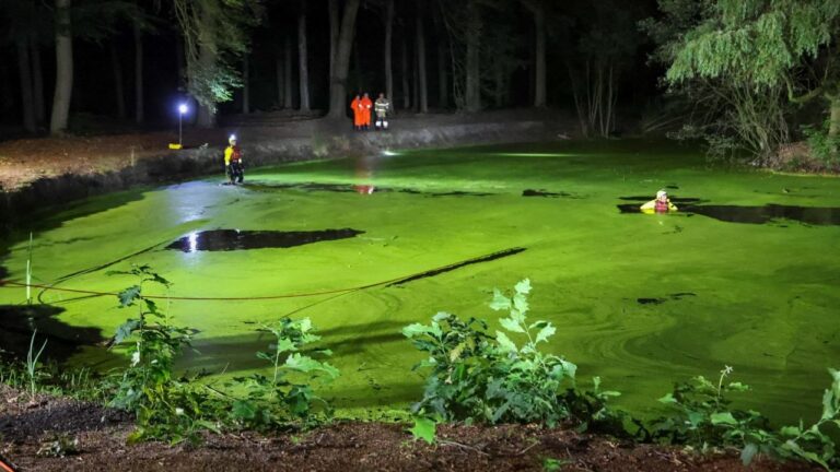 Hulpdiensten zoeken massaal naar vermiste in vijver Boekel