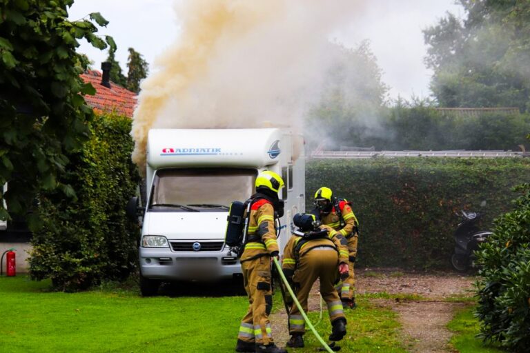 Flinke rookontwikkeling bij camperbrand in Herpen