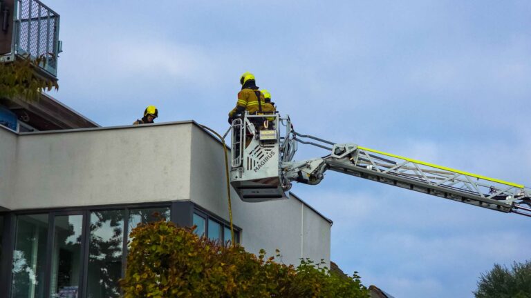 Brand op dak door werkzaamheden